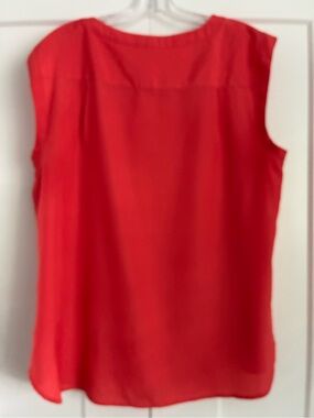 J. Crew Orange Sleeveless Blouse